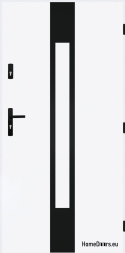 Porte extérieure pleine A-11 NOIR 70/80/90/100