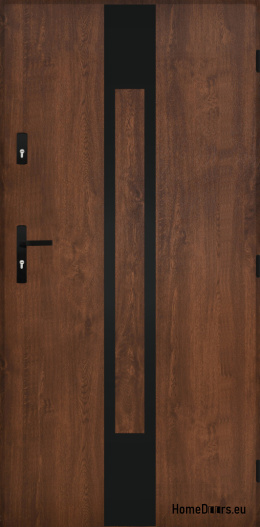 Porte extérieure pleine A-11 NOIR 70/80/90/100