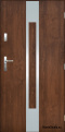 Porte extérieure pleine A-11 INOX 70/80/90/100