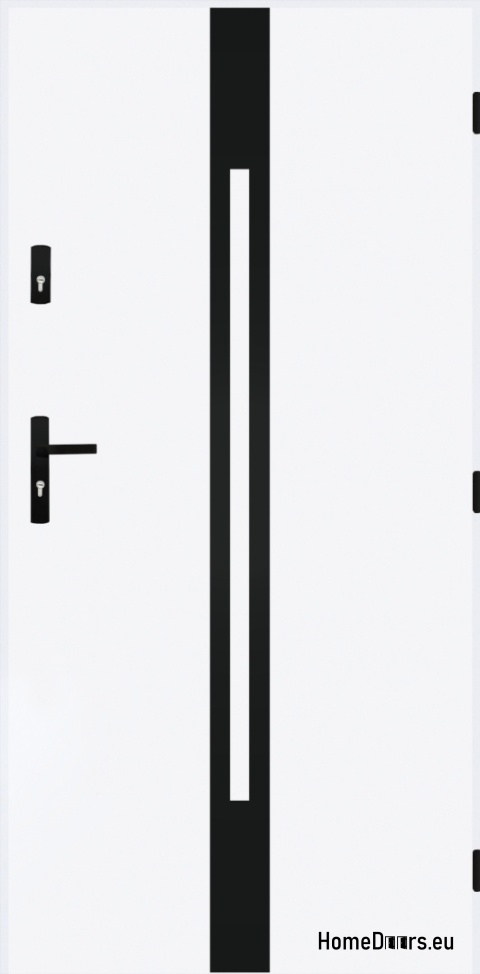Porte extérieure pleine A-13 NOIR 70/80/90/100 Porte extérieure pleine A-13 NOIR 70/80/90/100