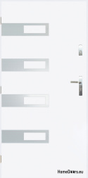 Porte extérieure pleine A-5 INOX 70/80/90/100