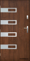 Porte extérieure pleine A-5 INOX 70/80/90/100