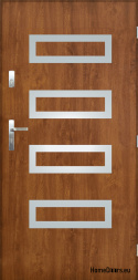 Porte extérieure pleine A-6 INOX 70/80/90/100
