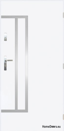 Portes extérieures pleines A-8 INOX 70/80/90/100