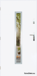 Porte extérieure avec rétroviseur W-10 INOX 70/80/90/100