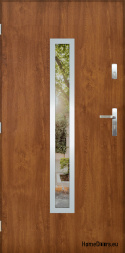 Porte extérieure avec rétroviseur W-10 INOX 70/80/90/100
