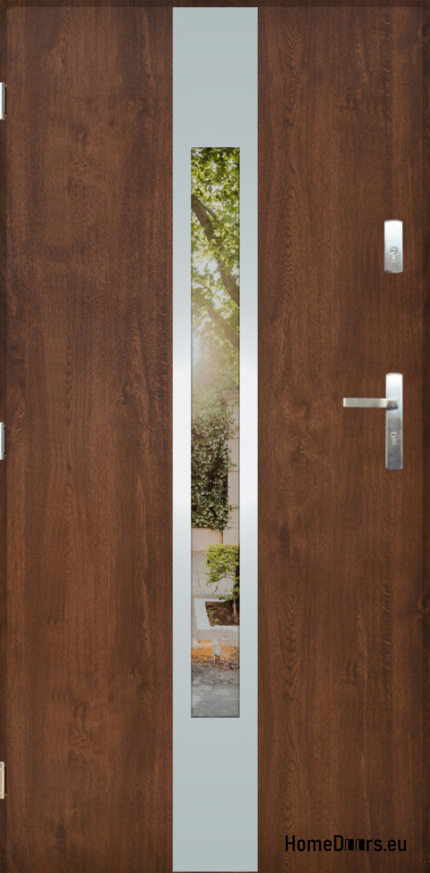 Porte extérieure avec miroir W-11 INOX 70/80/90/100 Porte extérieure avec miroir W-11 INOX 70/80/90/100