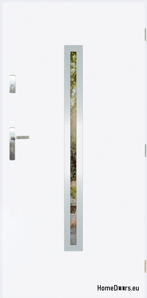 Porte extérieure avec miroir W-12 INOX 70/80/90/100 Porte extérieure avec miroir W-12 INOX 70/80/90/100