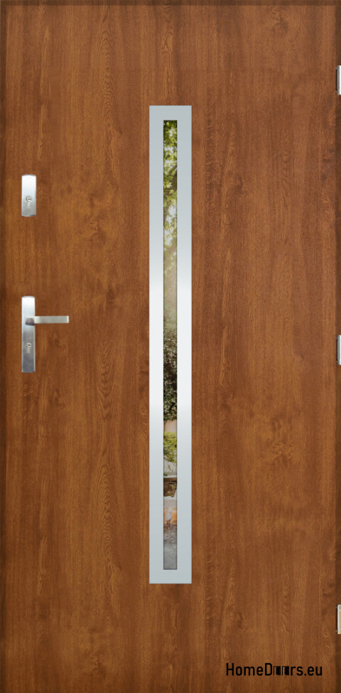 Porte extérieure avec miroir W-12 INOX 70/80/90/100 Porte extérieure avec miroir W-12 INOX 70/80/90/100