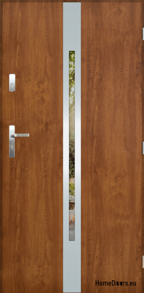 Porte extérieure avec miroir W-13 INOX 70/80/90/100 Porte extérieure avec miroir W-13 INOX 70/80/90/100