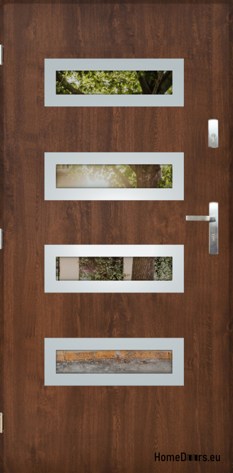 Porte extérieure avec rétroviseur W-6 INOX 70/80/90/100 Porte extérieure avec rétroviseur W-6 INOX 70/80/90/100
