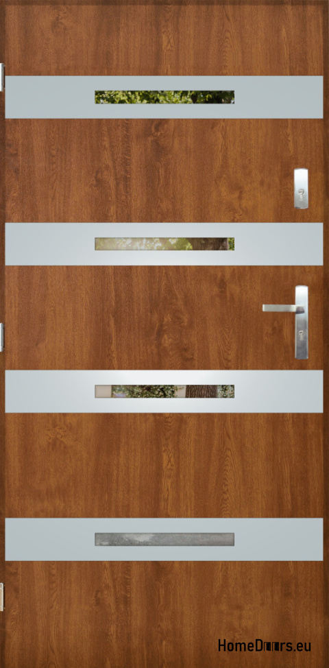 Porte extérieure avec rétroviseur W-7 INOX 70/80/90/100 Porte extérieure avec rétroviseur W-7 INOX 70/80/90/100