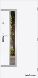 Porte extérieure avec rétroviseur W-8 INOX 70/80/90/100