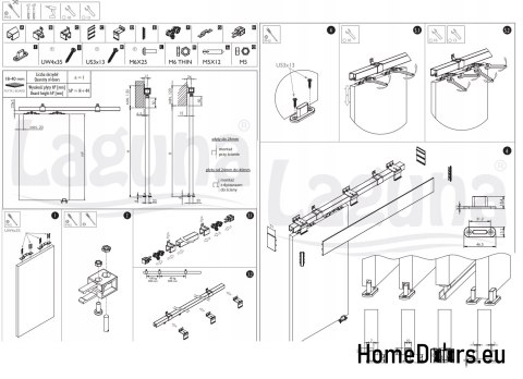 SYSTEM PRZESUWNY SYSTEM DO DRZWI PRZESUWNYCH 2,5 m, 250 cm KOMPLET, OD RĘKI SYSTEM PRZESUWNY SYSTEM DO DRZWI PRZESUWNYCH 2,5 m, 250 cm KOMPLET, OD RĘKI