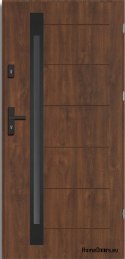 Porte d’extérieur NARVIK BLACK THICK warm 1,2Wm2k 70mm, OFF-THE-SHELF, 90 P