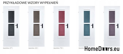 Portes intérieures vitrées de la chambre PAULA VELOUR Salle de bain 70