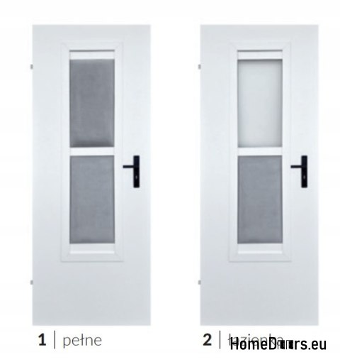 Portes intérieures vitrées de la chambre PAULA VELOUR Salle de bain 70