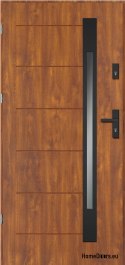 Nordland BLACK THICK porte extérieure chaude 1,2Wm2k 70mm, PRÊT À L’EMPLOI, 90 L