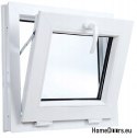 FENÊTRE BASCULANTE EN PVC 800x500 / 80x50 ANTHRACITE/BLANC, SOLIDE, AVEC POIGNÉE, PRÊTE À L’EMPLOI
