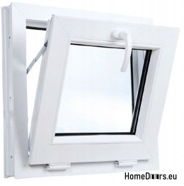 FENÊTRE BASCULANTE EN PVC 800x500 / 80x50 ANTHRACITE/BLANC, SOLIDE, AVEC POIGNÉE, PRÊTE À L’EMPLOI