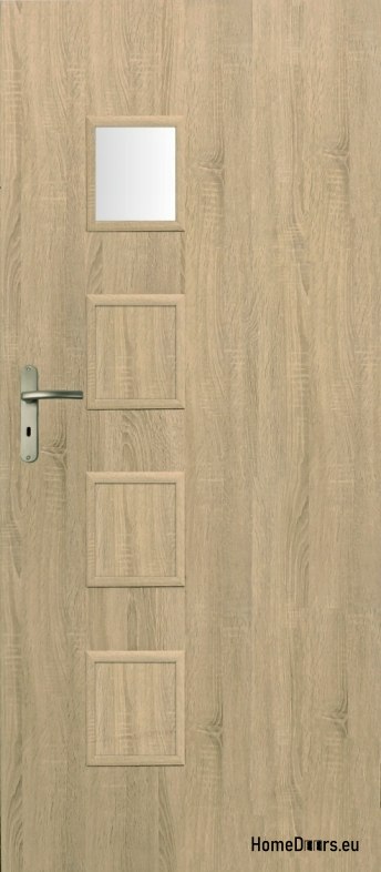 Drzwi Wewnętrzne Pokojowe Przeszklone LAWA WC 70 Kolor Sonoma Drzwi Wewnętrzne Pokojowe Przeszklone LAWA WC 70 Kolor Sonoma