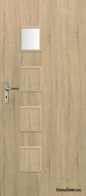 Drzwi Wewnętrzne Pokojowe Przeszklone LAWA WC 90 Kolor Sonoma