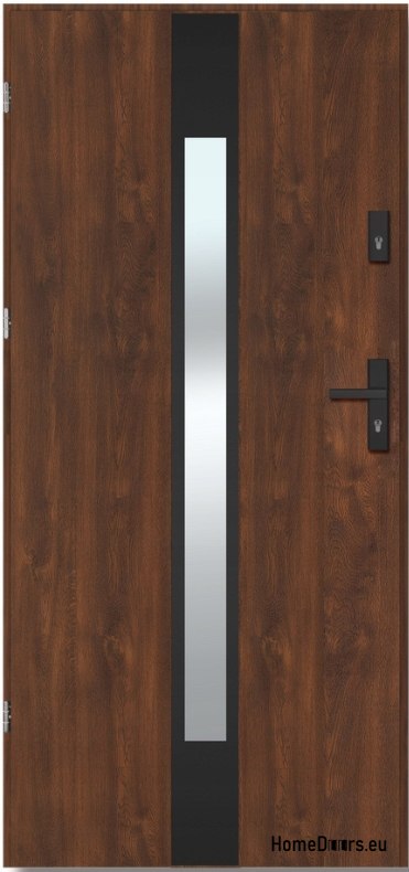 YUKON NERO THICK porte extérieure en acier chaud 1,2Wm2k 70mm, HORS STOCK 90 L YUKON NERO THICK porte extérieure en acier chaud 1,2Wm2k 70mm, HORS STOCK 90 L