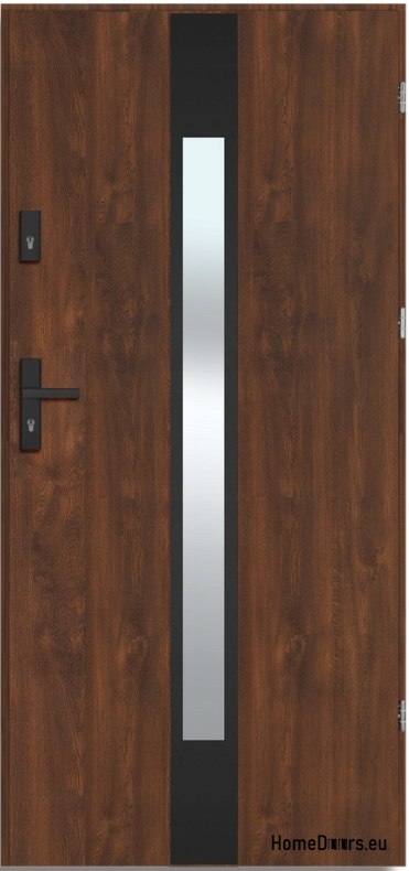 YUKON NERO THICK portes extérieures en acier chaud 1,2Wm2k 70mm, OFF STOCK 90 P