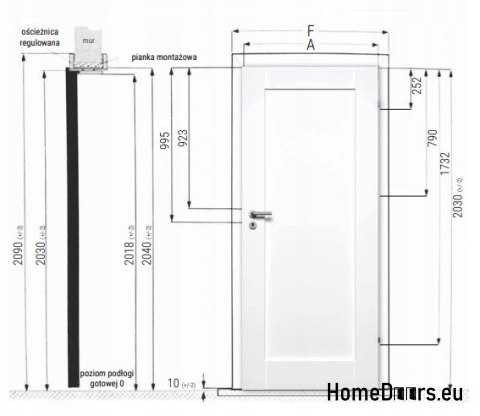 Ościeżnica regulowana MDF ORD-06 , 260-300 mm FRESH Ościeżnica regulowana MDF ORD-06 , 260-300 mm FRESH