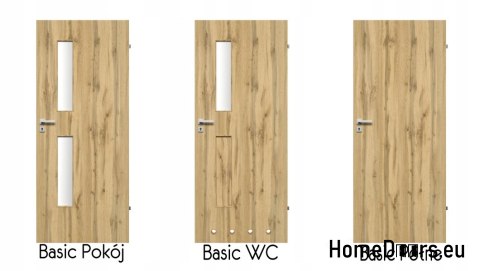 Drzwi Wewnętrzne Płycinowe Basic WC 80 Lakierowane Kolory Drzwi Wewnętrzne Płycinowe Basic WC 80 Lakierowane Kolory