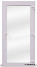 PVC BUREAU MAGASIN PORTES EXTÉRIEURES 100/200 DROITE BLANC VITRÉ