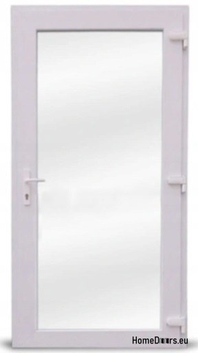 PVC BUREAU MAGASIN PORTES EXTÉRIEURES 100/200 DROITE BLANC VITRÉ