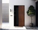 PANTOR ALPINE-PASIVE 02 Porte Extérieure Droite 90 Anthracite Epaisseur 72mm Chaud