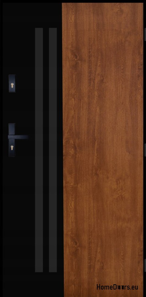 PANTOR ALPINE-PASIVE 02 Porte Extérieure Droite 90 Chêne Doré Epaisseur 72mm