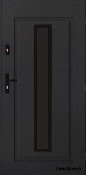 Porte Extérieure PANTOR LEO 01 80 Droite Anthracite ÉPAIS 72 mm CHAUD