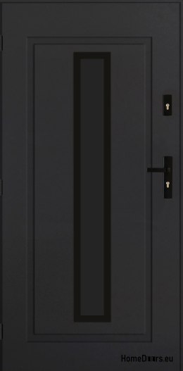 Porte extérieure PANTOR LEO 01 gauche 80 anthracite epaisseur 72mm chaud
