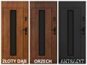 Porte extérieure PANTOR LEO 01 gauche 80 noyer epaisseur 72mm chaud