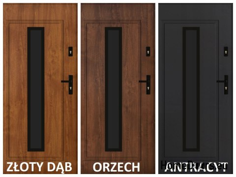 Porte extérieure PANTOR LEO 01 gauche 80 chêne doré epaisseur 72mm chaud Porte extérieure PANTOR LEO 01 gauche 80 chêne doré epaisseur 72mm chaud