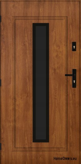 Porte Extérieure PANTOR LEO 01 Gauche 90 Chêne Doré Epaisseur 72mm Chaud