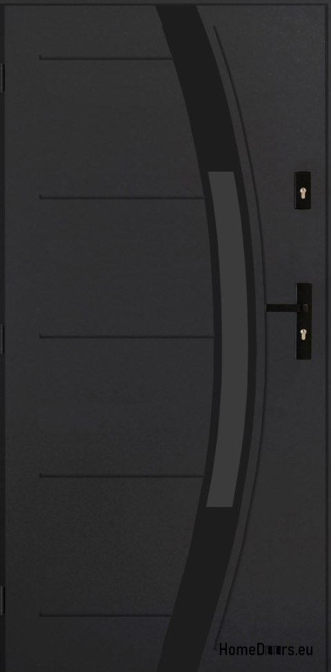 Porte extérieure PANTOR SATURN 03 gauche 100 anthracite epaisseur 72mm chaud Porte extérieure PANTOR SATURN 03 gauche 100 anthracite epaisseur 72mm chaud