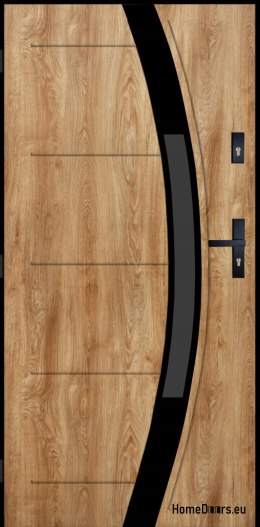 Porte Extérieure PANTOR SATURN 03 Gauche 100 TURNER CHÊNE Epaisseur 72mm Chaud