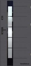 Portes extérieures chaleureuses THERMO GLASS 4 vitrages 70mm, PRÊT À L’EMPLOI, 90 P
