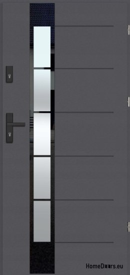 Portes extérieures chaleureuses THERMO GLASS 4 vitrages 70mm, PRÊT À L’EMPLOI, 90 P