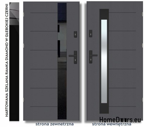 Portes extérieures chaleureuses THERMO GLASS 4 vitrages 70mm, PRÊT À L’EMPLOI, 90 P Portes extérieures chaleureuses THERMO GLASS 4 vitrages 70mm, PRÊT À L’EMPLOI, 90 P