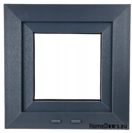 FENÊTRE PVC RU DROITE 600x600 / 60x60 DOUBLE FACE ANTHRACITE