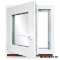 FENÊTRE PVC RU DROITE 600x600 / 60x60 DOUBLE FACE ANTHRACITE
