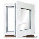 FENÊTRE PVC RU DROITE 600x900 / 60x90 BLANC