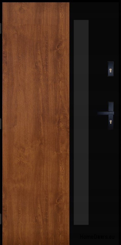 PANTOR ALPINE-PASIVE 01 Porte Extérieure Gauche 90 Chêne Doré Epaisseur72mm Chaud