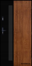 PANTOR ALPINE-PASIVE 01 Porte Extérieure Droite 90 Chêne Doré Epaisseur 72mm