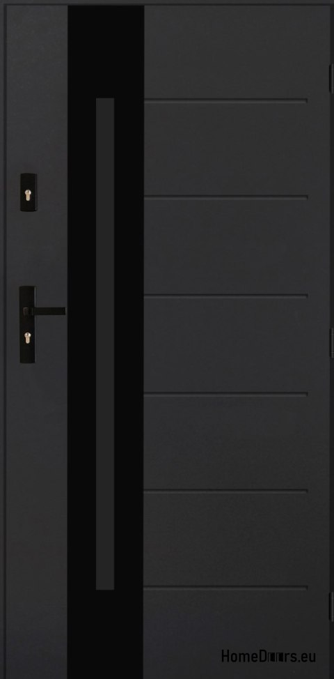 Porte Extérieure PANTOR ALPINE-PASIVE 03 Droite 90 Anthracite Epaisseur72mm Chaud Porte Extérieure PANTOR ALPINE-PASIVE 03 Droite 90 Anthracite Epaisseur72mm Chaud